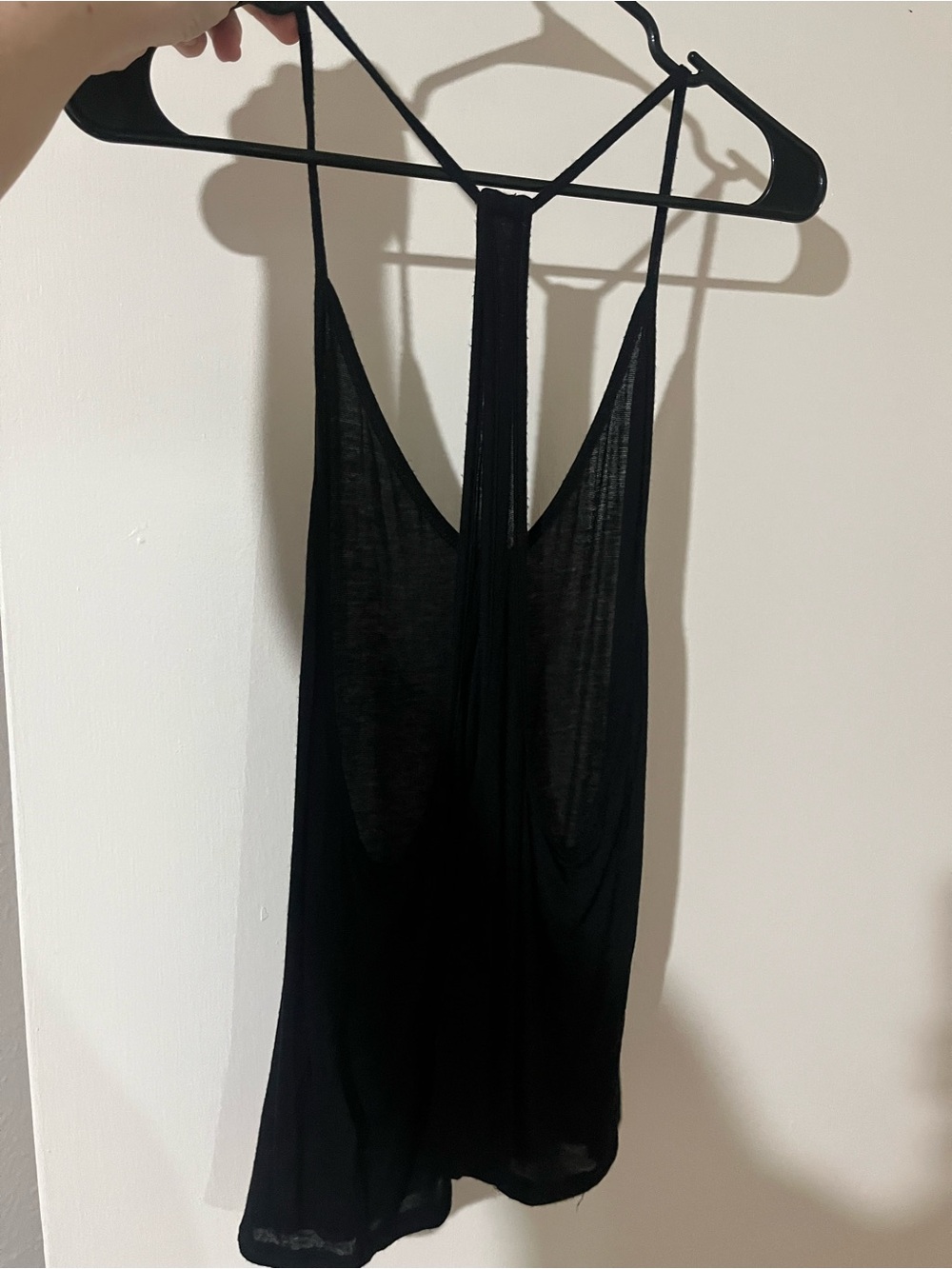 Lulu's Black Strappy T-Back Tank